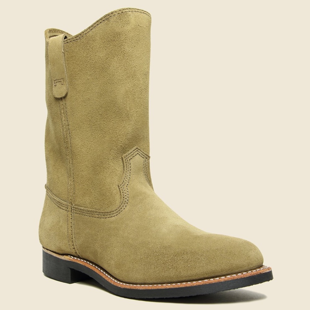 Red Wing Pecos Olive Mohave Suede Leather Boots